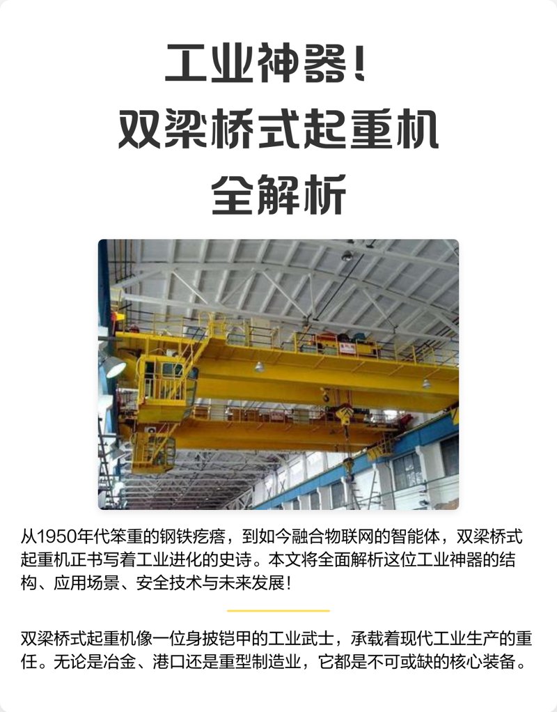 门式起重机：大型工厂的高效搬运专家